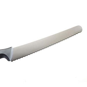 Mercer Culinary Millennia Colors Bread Knife 10-Inch Wavy Edge Wide, Gray - Image 4