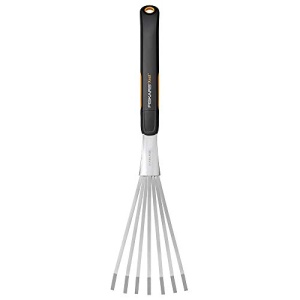 Fiskars 315520-1001 Xact Hand Garden Rake, Black/Slivler - Image 3