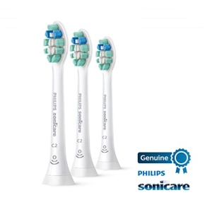 Philips Sonicare Genuine C2 Optimal Plaque Control Toothbrush Heads, 3 Brush Heads, White, HX9023/65 - Image 4