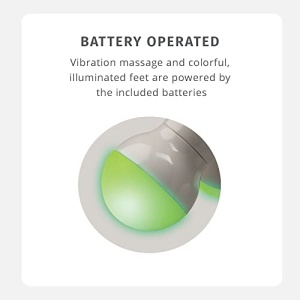 HoMedics Ribbit Mini Handheld Massager, Vibrating Electric Massager with Comfort Grip and LED Light, Batteries Included, Comes in variable colors, Green, Blue or Pink (Color May Vary) - Image 7