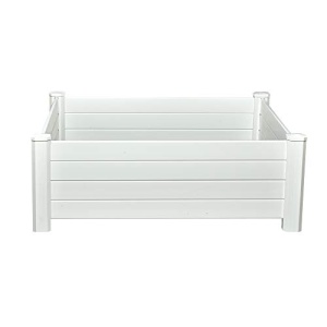 NuVue Products Raised 48 by 48 by 15-Inch Garden Box Kit, Extra Tall, White - Image 10