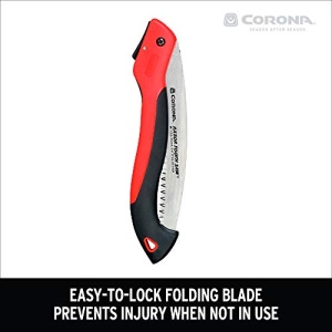 Corona Tools 10-Inch RazorTOOTH Folding Saw | Pruning Saw Designed for Single-Hand Use | Curved Blade Hand Saw | Cuts Branches Up to 6" in Diameter | RS 7265D - Image 2
