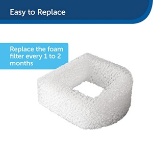 PetSafe Drinkwell Replacement Foam Filters Compatible with PetSafe Ceramic and Stainless Steel Pet Fountains, for Water Dispensers, 2 Pack - PAC00-13711, white - Image 5