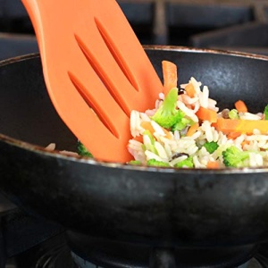 Chef Craft Premium Silicone Kitchen Tool and Utensil Set, 5 Piece, Orange - Image 4