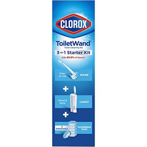 Clorox ToiletWand Disposable Toilet Cleaning System - ToiletWand, Storage Caddy and 6 Disinfecting ToiletWand Refill Heads (Packaging May Vary) (03191) - Image 2