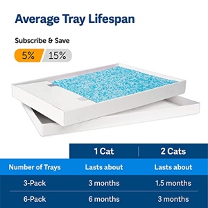 PetSafe ScoopFree Crystal Litter Tray Refills ? Premium Blue Crystals, 3-Pack ? Disposable Tray ? Includes Leak Protection & Low Tracking Litter ? Absorbs Odors On Contact - Image 7