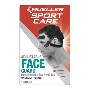 Mueller Sports Medicine Face Guard, Nose Guard for Sports, For Men and Women, Clear, One Size - Image 2