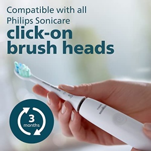 Philips Sonicare 4100 Power Toothbrush, Rechargeable Electric Toothbrush with Pressure Sensor, White HX3681/23 - Image 9