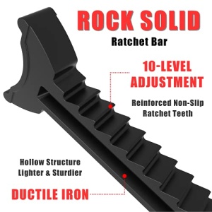 BIG RED T43202 Torin Steel Jack Stands: 3 Ton (6,000 lb) Capacity, Red, 1 Pair - Image 6