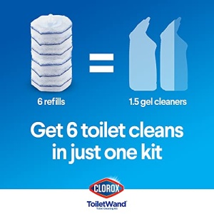 Clorox ToiletWand Disposable Toilet Cleaning System - ToiletWand, Storage Caddy and 6 Disinfecting ToiletWand Refill Heads (Packaging May Vary) (03191) - Image 10