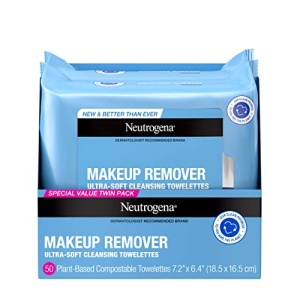 Neutrogena Makeup Remover Cleansing Face Wipes, Daily Cleansing Facial Towelettes to Remove Waterproof Makeup and Mascara, Alcohol-Free, Value Twin Pack, 25 Count, 2 Pack - Image 25