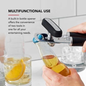 KitchenAid Classic Multifunction Can Opener / Bottle Opener, 8.34-Inch, Black - Image 4