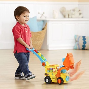 VTech Pop-a-Balls Push & Pop Bulldozer,Yellow - Image 8
