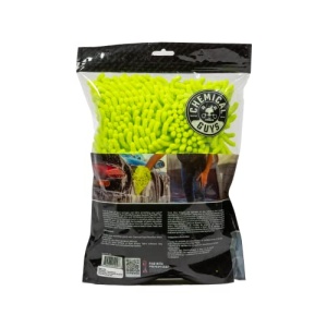 Chemical Guys MIC493 Chenille Premium Scratch-Free Microfiber Wash Mitt, Lime Green, 9.6" x 2.3" x 7" - Image 2