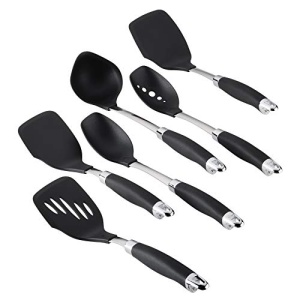 Anolon Gadgets Nonstick Utensil Kitchen Cooking Tools Set, 6 Piece, Onyx