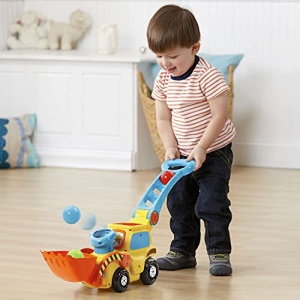 VTech Pop-a-Balls Push & Pop Bulldozer,Yellow - Image 5