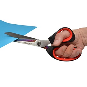 Westcott 9.5" Premium Tailor Scissors, Red/Black - Image 3