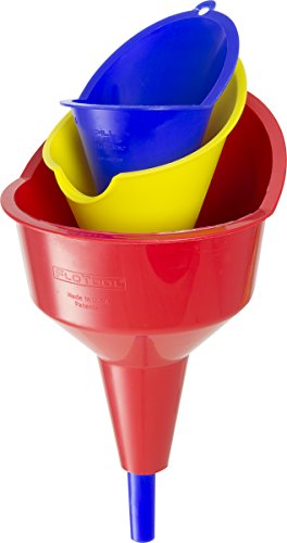 Hopkins FloTool 10714MX3 Super Funnel Trio , Red