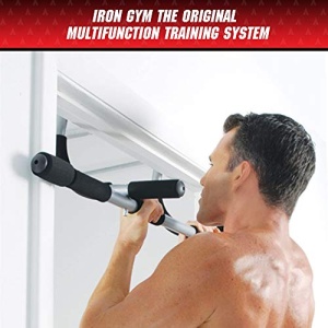 Iron Gym Pull Up Bars - Total Upper Body Workout Bar for Doorway, Adjustable Width Locking, No Screws Portable Door Frame Horizontal Chin-up Bar, Fitness Exercise & Training Equipment for Home - Image 5