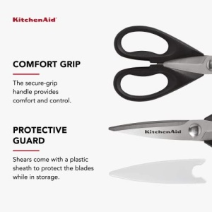 KitchenAid All Purpose Shears with Protective Sheath, One Size, Black - Image 4