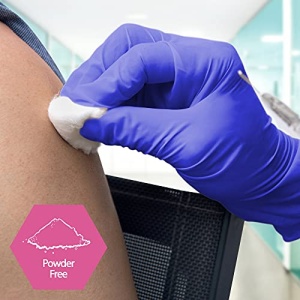 MedPride Powder-Free Nitrile Exam Gloves, Medium, Box/100 - Image 4