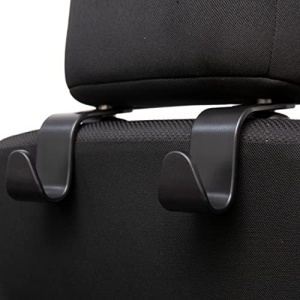 Amooca Car Seat Headrest Hook 4 Pack Hanger Storage Organizer Universal for Handbag Purse Coat fit Universal Vehicle Car Black S Type - Image 8