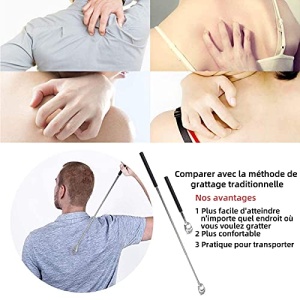 WOVTE Bear Claw Black Telescopic Back Scratcher - Image 4