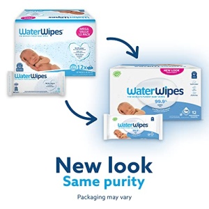 WaterWipes Biodegradable Original Baby Wipes,?99.9% Water Based Wipes, Unscented & Hypoallergenic for Sensitive Skin, 60 Count (Pack of 12) - Packaging May Vary - Image 9