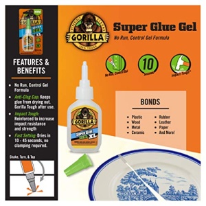 Gorilla Super Glue Gel XL, 25 Gram, Clear, (Pack of 1) - Image 6