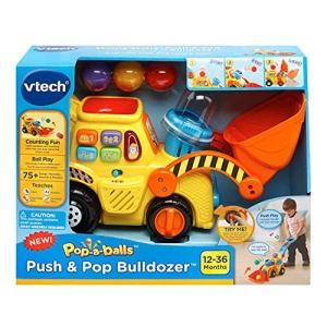 VTech Pop-a-Balls Push & Pop Bulldozer,Yellow - Image 6