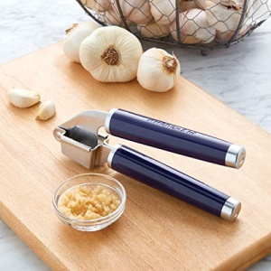 KitchenAid Classic Garlic Press, 7.68-Inch, Cobalt Blue - Image 2