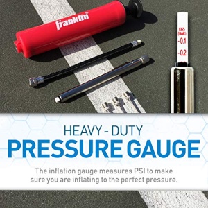 Franklin Sports Ball Pump Kit -7.5" Sports Ball Pump with Needle - Perfect for Basketballs, Soccer Balls and More - Complete Hand Pump Kit with Needles, Flexible Hose, Air Pressure Gauge and Carry Bag - Image 8