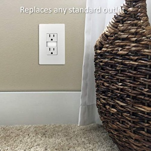Legrand radiant Adjustable LED Night Light Outlet, Nightlight Electrical Outlets, Tamper Resistant, Safe for Kids, White, NTL885TRWCC6 1.6W x 2.75H - Image 8