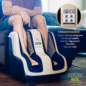 Human Touch Reflex SOL Foot & Calf Massager w/ Heat - Plantar Fasciitis Relief + Circulation + Shiatsu Deep Kneading + Vibrating for Stress + Compression - Adjustable for Women and Men up to Size 12 - Image 10