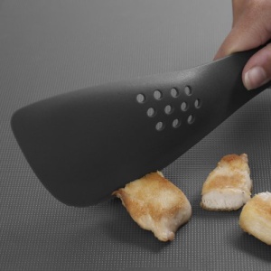 Joseph Joseph Uni-Tool 5-In-1 Utensil Slotted Solid Spoon Spatula Turner Slicer Kitchen All-In One Space Saving, Gray 12 long - Image 7