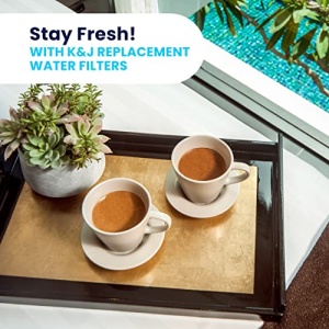 K&J Charcoal Water Filter Pods - 12-Pack Filters for Coffee Maker, Compatible Keurig Filter Replacement (2.0 and older) - Image 2