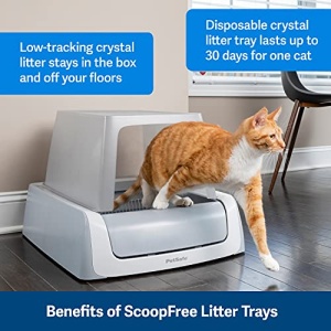 PetSafe ScoopFree Crystal Litter Tray Refills ? Premium Blue Crystals, 3-Pack ? Disposable Tray ? Includes Leak Protection & Low Tracking Litter ? Absorbs Odors On Contact - Image 9