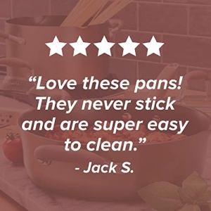 Anolon Advanced Nonstick Cookware Pots and Pans Set, 11 Piece, Bronze - Image 3