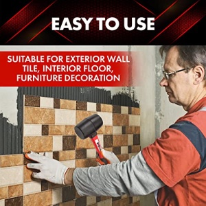 YIYITOOLS YY-2-005 Rubber Mallet Hammer With fiberglass Handle?16-oz, black - Image 3