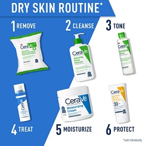 CeraVe Hydrating Facial Cleanser | Moisturizing Non-Foaming Face Wash with Hyaluronic Acid, Ceramides and Glycerin | Fragrance Free Paraben Free | 16 Fluid Ounce - Image 11