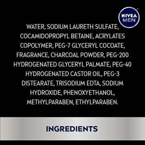 NIVEA MEN DEEP Active Clean Charcoal Body Wash, Cleansing Body Wash with Natural Charcoal, 3 Pack of 16.9 Fl Oz Bottles - Image 2