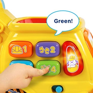 VTech Pop-a-Balls Push & Pop Bulldozer,Yellow - Image 9
