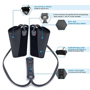 CINCOM Leg Massager for Circulation Air Compression Calf Massager with 2 Modes 3 Intensities and Helpful for RLS and Edema Muscles Relaxation?FSA or HSA Approved? - Image 5