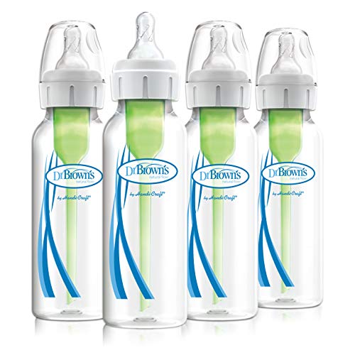 Dr. Brown?s Anti-Colic Options+ Baby Bottles, Narrow, 8oz, 4 Pack
