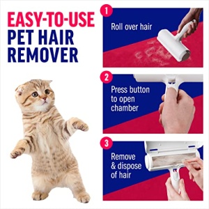ChomChom Pet Hair Remover - Reusable Cat and Dog Hair Remover for Furniture, Couch, Carpet, Car Seats and Bedding - Eco-Friendly, Portable, Multi-Surface Lint Roller & Animal Fur Removal Tool - Image 8